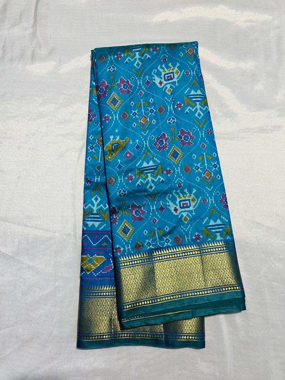Soft Ikat Silk Saree