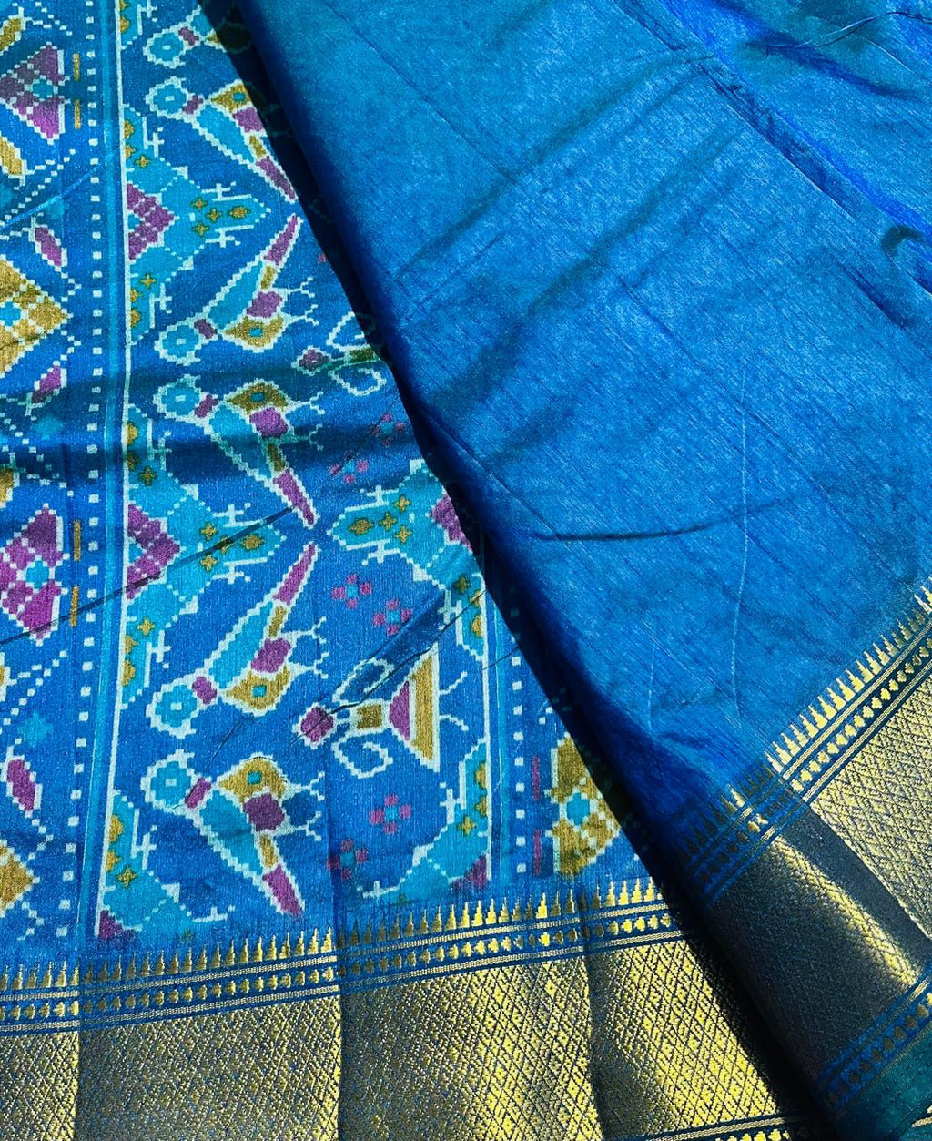 Soft Ikat Silk Saree